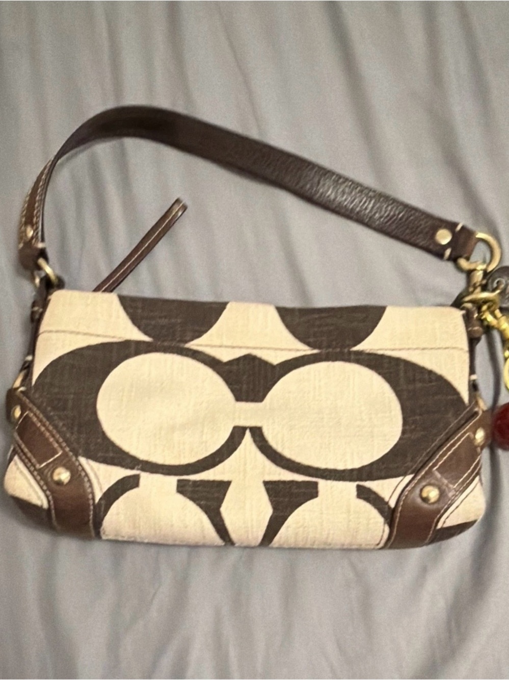 COACH CARLY CREAM & BROWN